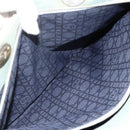 Christian Dior Canage Handtasche Jeansblau Silber Auth 176133-23