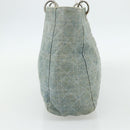 Christian Dior Canage Handtasche Jeansblau Silber Auth 176133-3