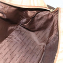 BURBERRY Nova Check Shoulder Bag PVC Beige Gold Auth 176136A-19