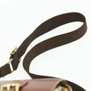 BURBERRY Nova Check Shoulder Bag PVC Beige Gold Auth 176136A-8