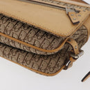 Christian Dior Trotter Canvas Street Chic Umhängetasche Beige Silber Auth 176137A-14