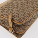 Christian Dior Trotter Canvas Street Chic Umhängetasche Beige Silber Auth 176137A-15
