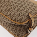 Christian Dior Trotter Canvas Street Chic Umhängetasche Beige Silber Auth 176137A-16
