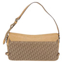 Christian Dior Trotter Canvas Street Chic Umhängetasche Beige Silber Auth 176137A-2