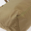 PRADA Hand Bag Nylon Khaki Silver Auth 176138-15
