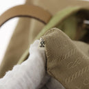 PRADA Hand Bag Nylon Khaki Silver Auth 176138-12