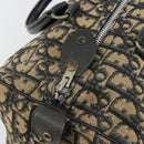 Christian Dior Trotter Canvas Hand Bag Navy Silver Auth 176139-10