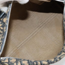 Christian Dior Trotter Canvas Hand Bag Navy Silver Auth 176139-11