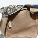 Christian Dior Trotter Canvas Hand Bag Navy Silver Auth 176139-18