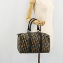 Christian Dior Trotter Canvas Hand Bag Navy Silver Auth 176139-20