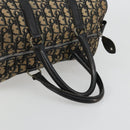 Christian Dior Trotter Canvas Hand Bag Navy Silver Auth 176139-7