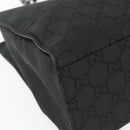 GUCCI GG Canvas Bamboo Handtasche Nylon Schwarz Silber 002 1010 Auth 176148-14