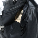 GUCCI GG Canvas Bamboo Handtasche Nylon Schwarz Silber 002 1010 Auth 176148-11