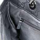 GUCCI GG Canvas Bamboo Handtasche Nylon Schwarz Silber 002 1010 Auth 176148-20