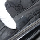 GUCCI GG Canvas Bamboo Handtasche Nylon Schwarz Silber 002 1010 Auth 176148-12