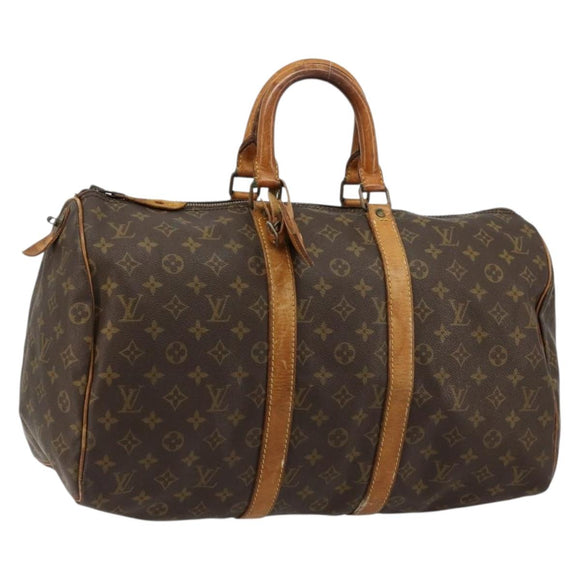 LOUIS VUITTON Monogram Keepall 45 Boston Bag M41428 LV Auth 176152