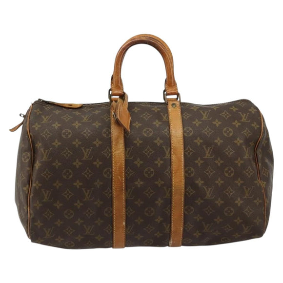LOUIS VUITTON Monogram Keepall 45 Boston Bag M41428 LV Auth 176152