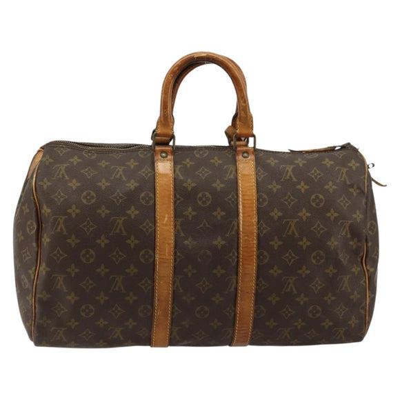 LOUIS VUITTON Monogram Keepall 45 Boston Bag M41428 LV Auth 176152