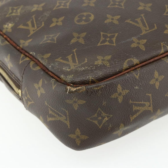 LOUIS VUITTON Monogram Porte Documents Pegas Hand Bag M53343 LV Auth 176153