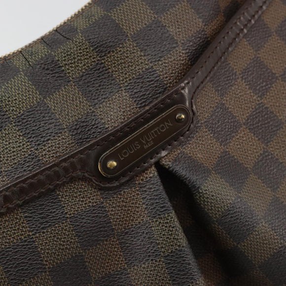 LOUIS VUITTON Damier Ebene Bloomsbury PM Shoulder Bag N42251 LV Auth 176156