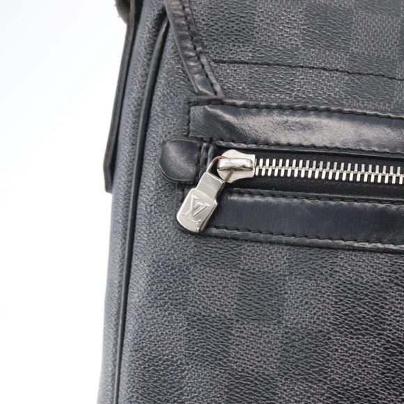 LOUIS VUITTON Damier Graphite Daniel GM Shoulder Bag N58033 LV Auth 176159