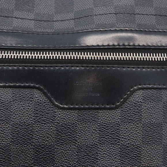 LOUIS VUITTON Damier Graphite Daniel GM Shoulder Bag N58033 LV Auth 176159