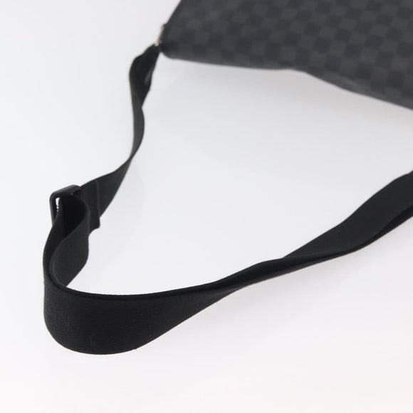 LOUIS VUITTON Damier Graphite Daniel GM Shoulder Bag N58033 LV Auth 176159