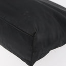 PRADA Hand Bag Nylon Black Silver Auth 176163-9