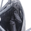 PRADA Hand Bag Nylon Black Silver Auth 176163-19