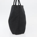 PRADA Hand Bag Nylon Black Silver Auth 176163-4