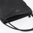 PRADA Hand Bag Nylon Black Silver Auth 176163-6