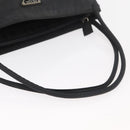 PRADA Hand Bag Nylon Black Silver Auth 176163-7