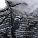 PRADA Shoulder Bag Nylon Black Silver Auth 176173-21