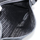 PRADA Shoulder Bag Nylon Black Silver Auth 176173-23