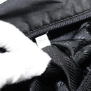 PRADA Shoulder Bag Nylon Black Silver Auth 176173-24