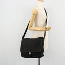 PRADA Shoulder Bag Nylon Black Silver Auth 176173-26