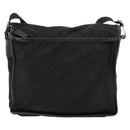 PRADA Shoulder Bag Nylon Black Silver Auth 176173-3
