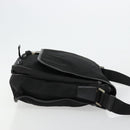 PRADA Shoulder Bag Nylon Black Silver Auth 176173-4