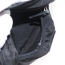 PRADA Body Bag Nylon Black Silver Auth 176176A-22