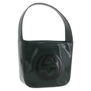 GUCCI Hand Bag Patent leather Green Silver 007 2046 2049 Auth 176177-1