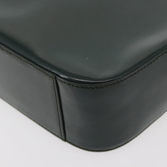 GUCCI Hand Bag Patent leather Green Silver 007 2046 2049 Auth 176177