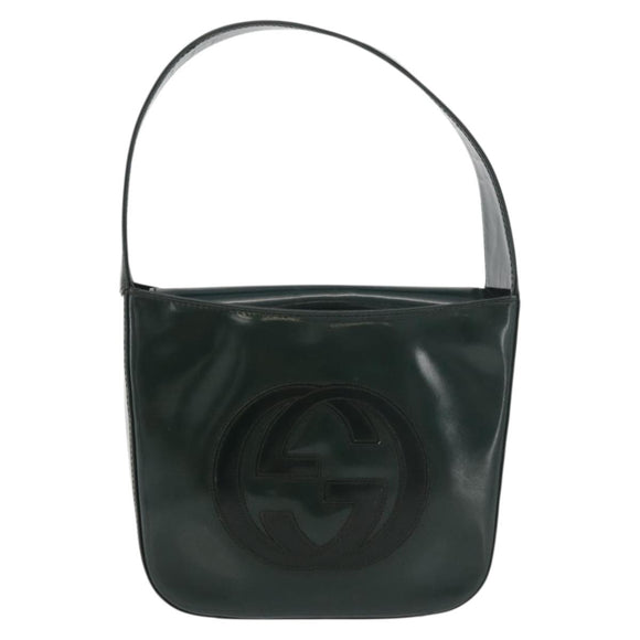 GUCCI Hand Bag Patent leather Green Silver 007 2046 2049 Auth 176177