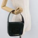 GUCCI Hand Bag Patent leather Green Silver 007 2046 2049 Auth 176177-20