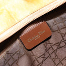 Christian Dior Cannage Handtasche Nylon 2way Grün Gold Auth 176178-21