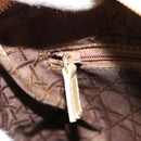 Christian Dior Cannage Handtasche Nylon 2way Grün Gold Auth 176178-24