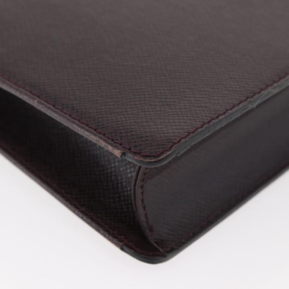 LOUIS VUITTON Taiga Serviette Kourad Business Bag Acajou M30076 LV Auth 176179