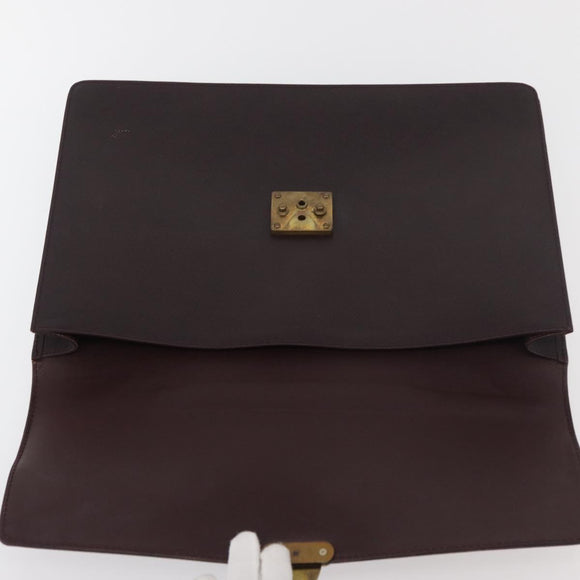 LOUIS VUITTON Taiga Serviette Kourad Business Bag Acajou M30076 LV Auth 176179