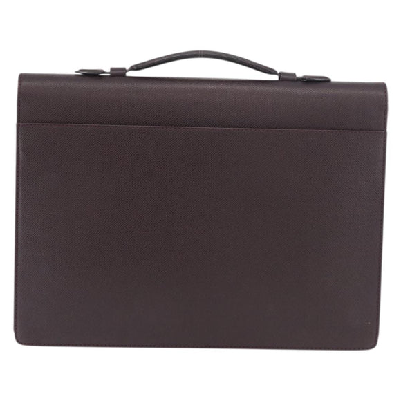LOUIS VUITTON Taiga Serviette Kourad Business Bag Acajou M30076 LV Auth 176179