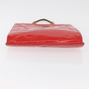 LOUIS VUITTON Monogram Vernis Stanton Tote Bag Red M91078 LV Auth 176180-9