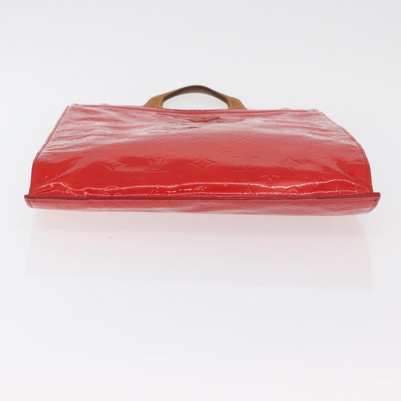 LOUIS VUITTON Monogram Vernis Stanton Tote Bag Red M91078 LV Auth 176180